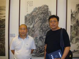 与范扬导师在国家画院展览现场